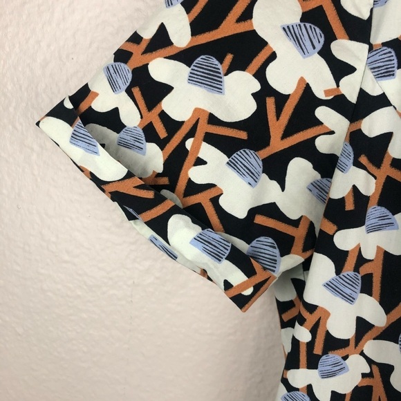 Fossil Fitted Short Sleeve Floral Mini Dress - Picture 3 of 7